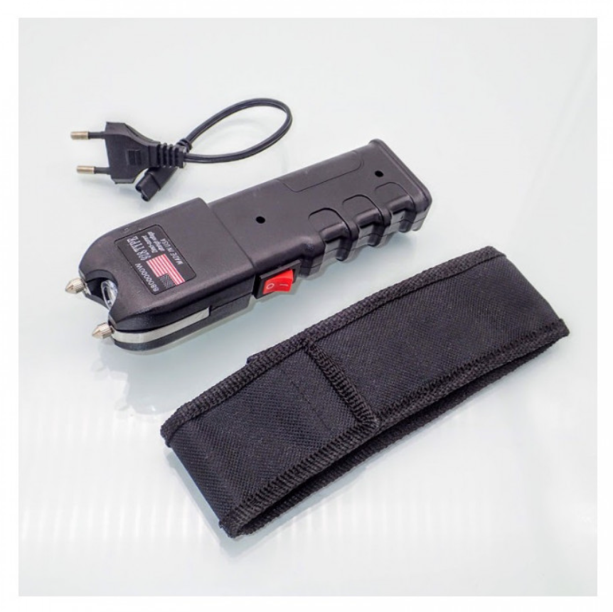 980000 Voltage Professional Self-Defense Electric Shock Taser Marching Gan